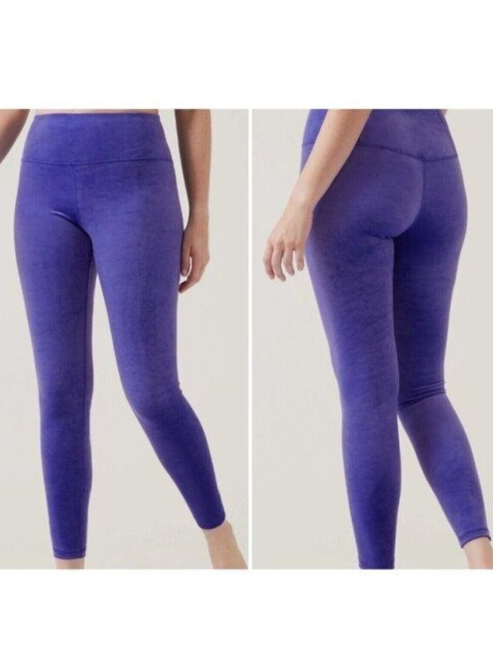 ATHLETA Elation Velvet Tight in Purple - XS